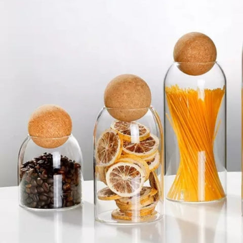 Cork Lid Jars