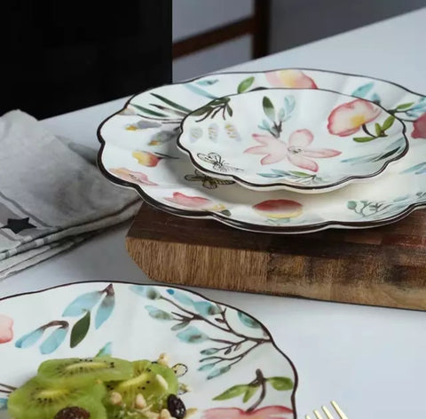 Hand Painted Floral Dinnerware